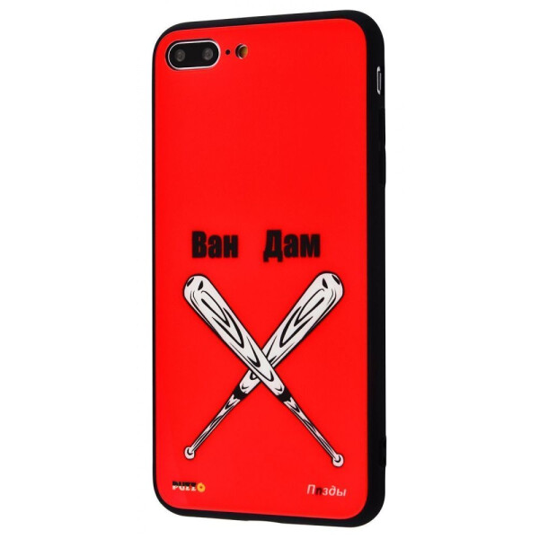 

Чехол-накладка Puzzo glass case mad series (Glass+TPU) iPhone 7 Plus/8 Plus 20