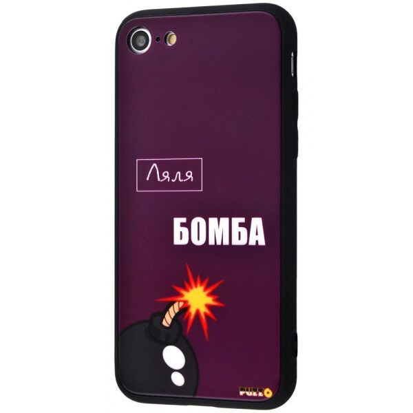 

Чехол-накладка Puzzo glass case mad series (Glass+TPU) iPhone 7/8/SE 2 09