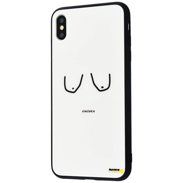 

Чехол-накладка Puzzo glass case mad series (Glass+TPU) iPhone X/Xs 19