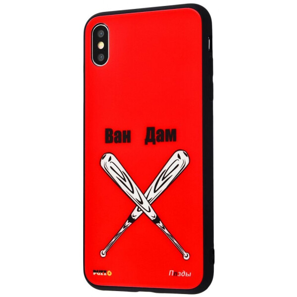 

Чехол-накладка Puzzo glass case mad series (Glass+TPU) iPhone X/Xs 20