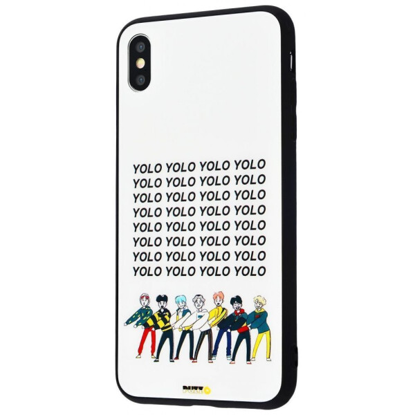 

Чехол-накладка Puzzo glass case mad series (Glass+TPU) iPhone Xs Max 03