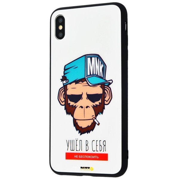 

Чехол-накладка Puzzo glass case mad series (Glass+TPU) iPhone Xs Max 13