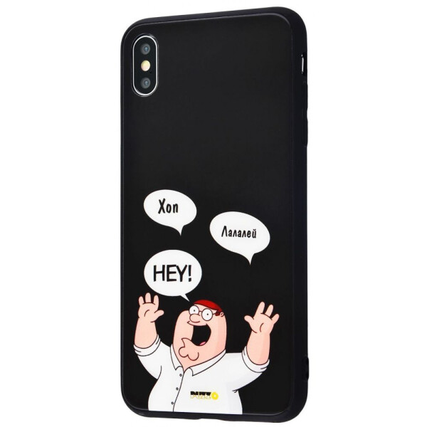 

Чехол-накладка Puzzo glass case mad series (Glass+TPU) iPhone Xs Max 18