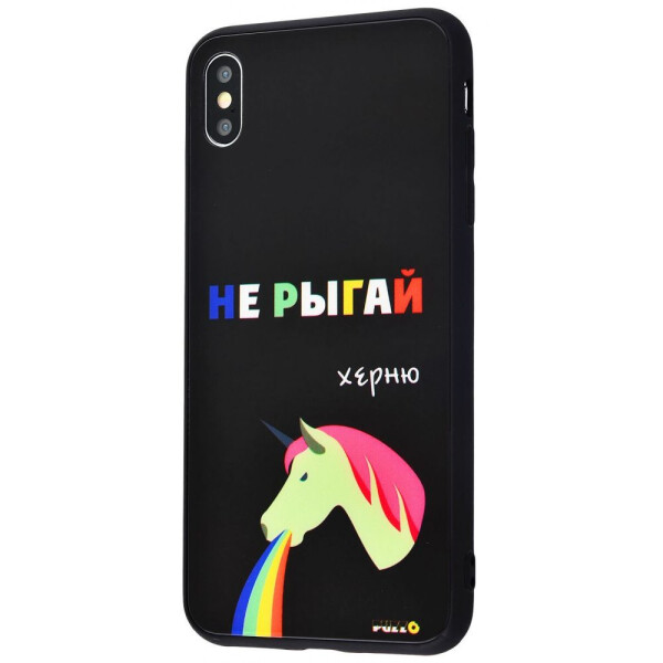 

Чехол-накладка Puzzo glass case mad series (Glass+TPU) iPhone Xs Max 21