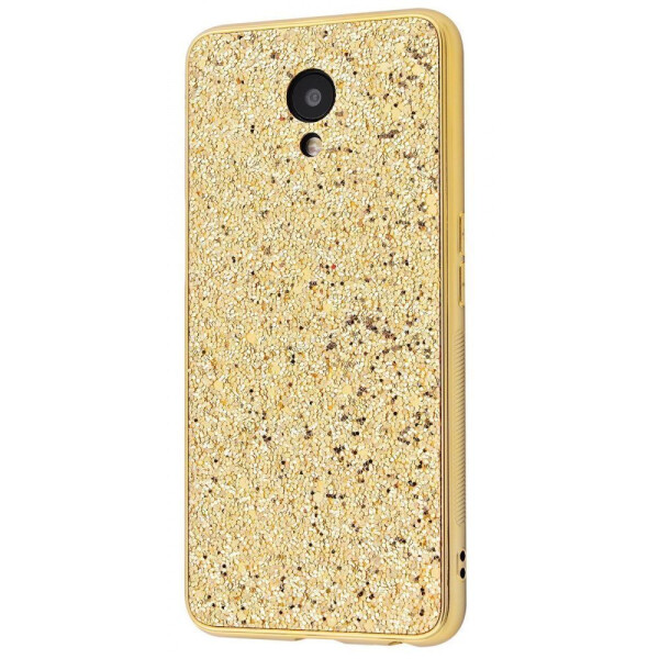 

Чехол-накладка Shining Corners With Sparkles Meizu M6S gold