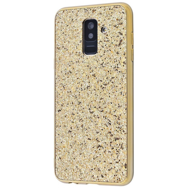 

Чехол-накладка Shining Corners With Sparkles Samsung Galaxy A6 Plus 2018 (A605F) gold