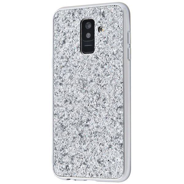 

Чехол-накладка Shining Corners With Sparkles Samsung Galaxy A6 Plus 2018 (A605F) silver