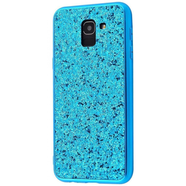 

Чехол-накладка Shining Corners With Sparkles Samsung Galaxy J6 2018 (J600F) blue