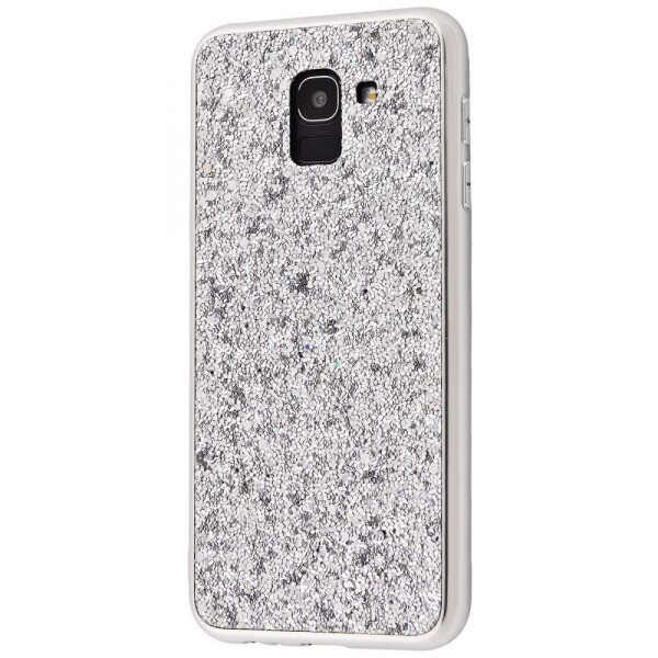 

Чехол-накладка Shining Corners With Sparkles Samsung Galaxy J6 2018 (J600F) silver