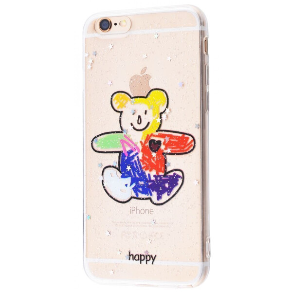 

Чехол-накладка Silicone Bear and Flowers (TPU) iPhone 6/6s 01