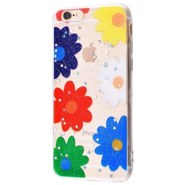 

Чехол-накладка Silicone Bear and Flowers (TPU) iPhone 6/6s 02