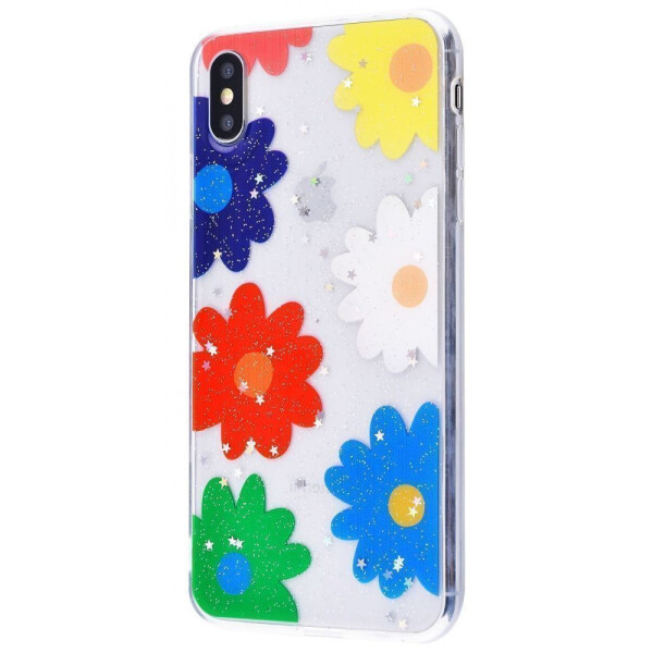 

Чехол-накладка Silicone Bear and Flowers (TPU) iPhone X/Xs 02