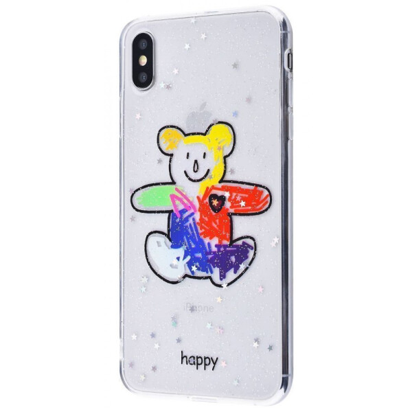 

Чехол-накладка Silicone Bear and Flowers (TPU) iPhone Xs Max 01