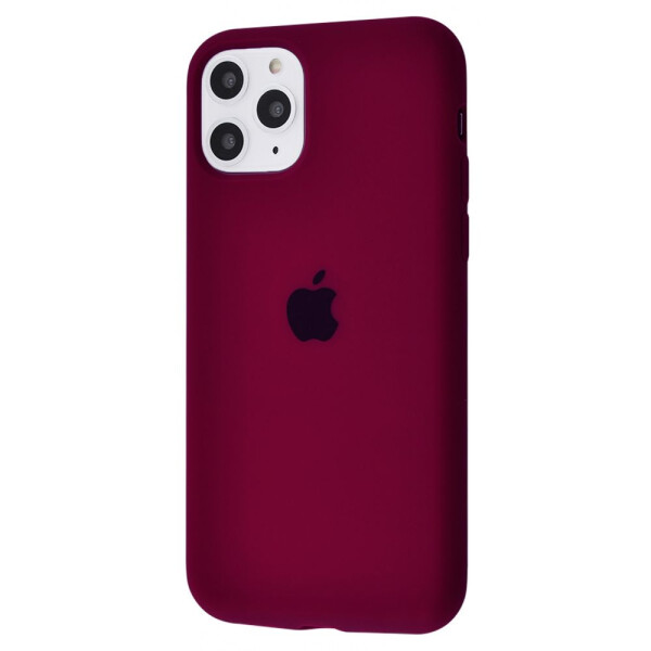 

Чехол-накладка Silicone Case Full Cover iPhone 11 Pro marsala