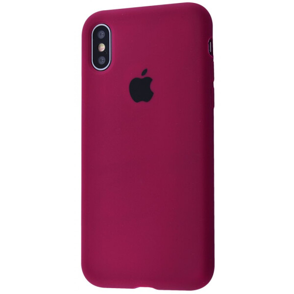 

Чехол-накладка Silicone Case Full Cover iPhone Xs Max marsala