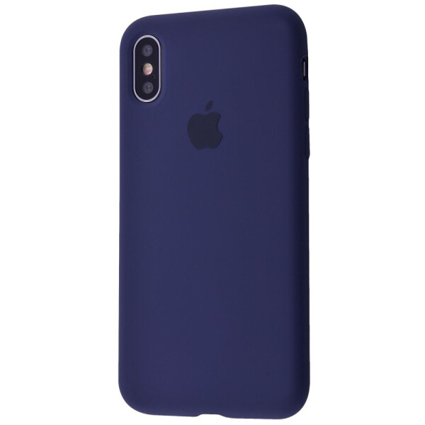 

Чехол-накладка Silicone Case Full Cover iPhone Xs Max midnight_blue