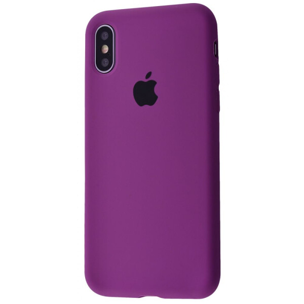 

Чехол-накладка Silicone Case Full Cover iPhone Xs Max purple
