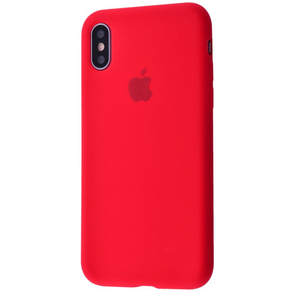 

Чехол-накладка Silicone Case Full Cover iPhone Xs Max red