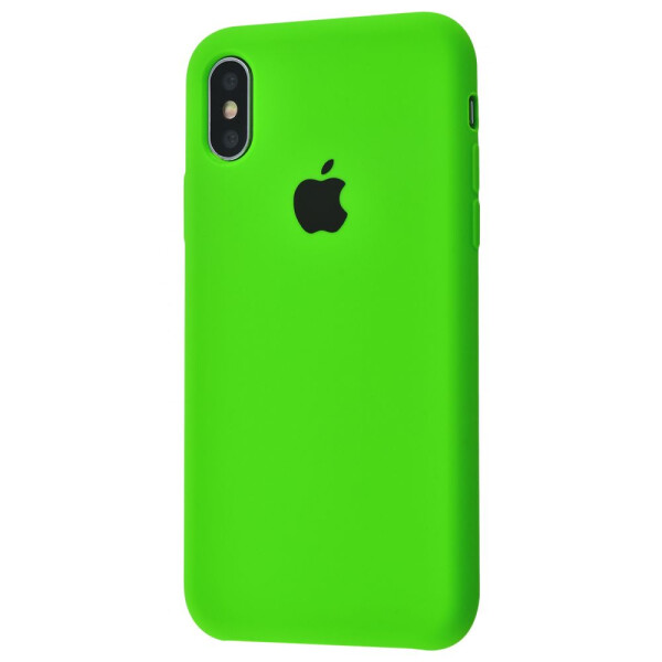 

Чехол-накладка Silicone Case High Copy iPhone Xs Max green