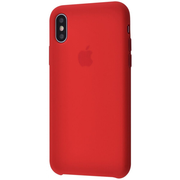 

Чехол-накладка Silicone Case iPhone Xs Max red