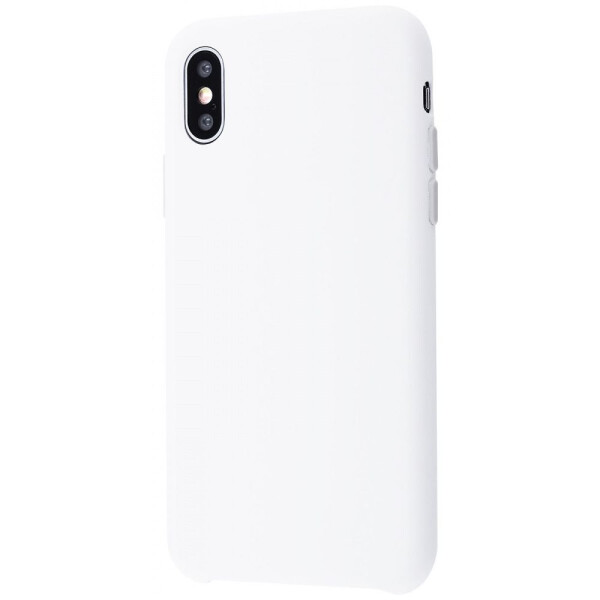 

Чехол-накладка Silicone Case Without Logo iPhone X/Xs white