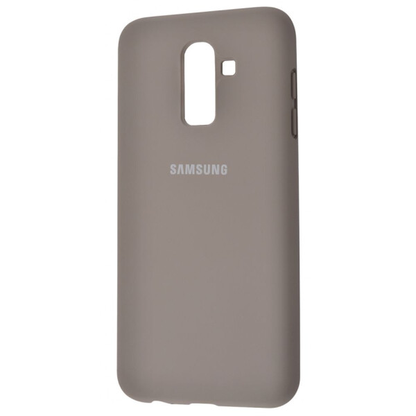 

Чехол-накладка Silicone Cover Full Protective Samsung Galaxy J8 2018 (J810F) gray