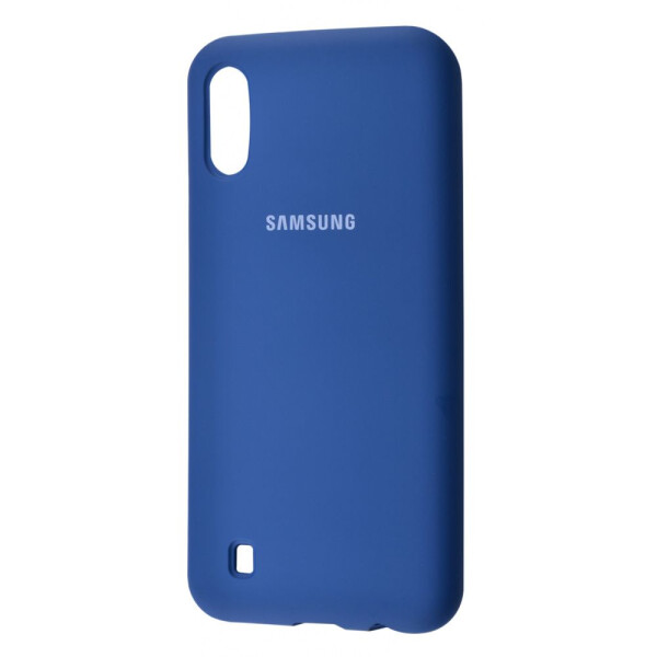 

Чехол-накладка Silicone Cover Full Protective Samsung Galaxy M10 (M105F) blue