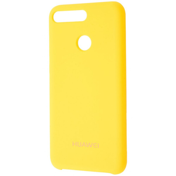

Чехол-накладка Silicone Cover Huawei Y7 Prime 2018/7C Pro/Enjoy 8 yellow