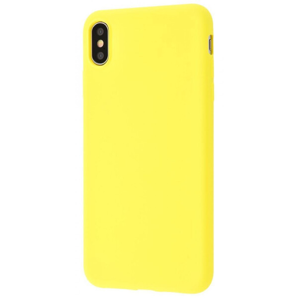 

Чехол-накладка Silicone cover My colors (TPU) iPhone Xs Max yellow
