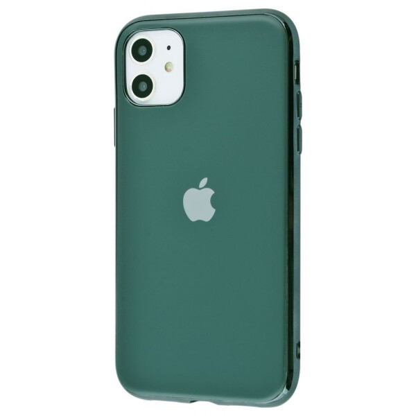 

Чехол-накладка Silicone iPhone case (TPU) iPhone 11 matte_midnight_green
