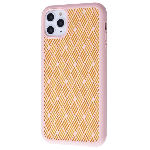

Чехол-накладка Silicone Weaving Case iPhone 11 pink_sand