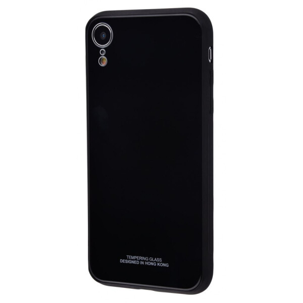 

Чехол-накладка Tempering glass case iPhone Xr black