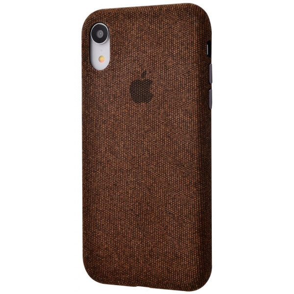 

Чехол-накладка Textile cover 360 Protect iPhone Xr brown