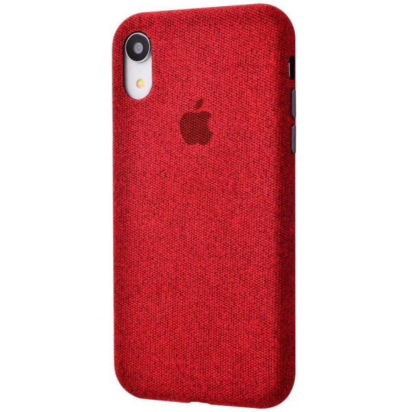 

Чехол-накладка Textile cover 360 Protect iPhone Xr red