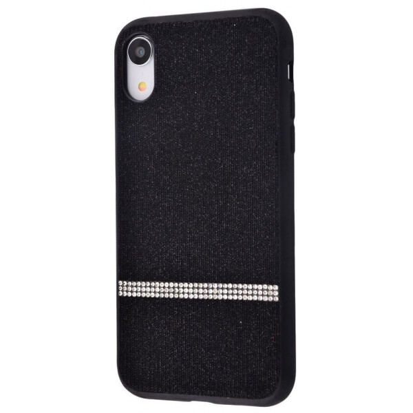 

Чехол-накладка Textile Swarovski (Textil+TPU) IPhone Xr black