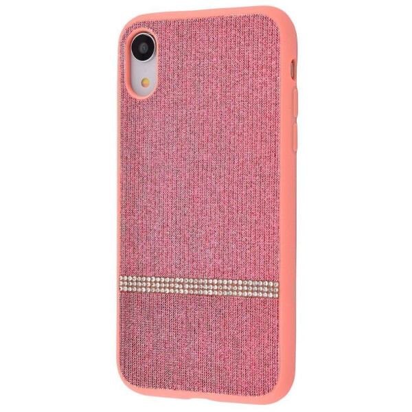 

Чехол-накладка Textile Swarovski (Textil+TPU) IPhone Xr pink