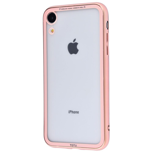 

Чехол-накладка Totu Style electroplating version (PC+TPU) iPhone Xr gold_pink