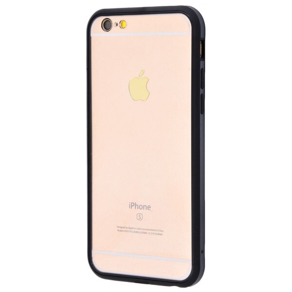 

Чехол-накладка Transparent case TPU+Metal corners iPhone 6/6s gray