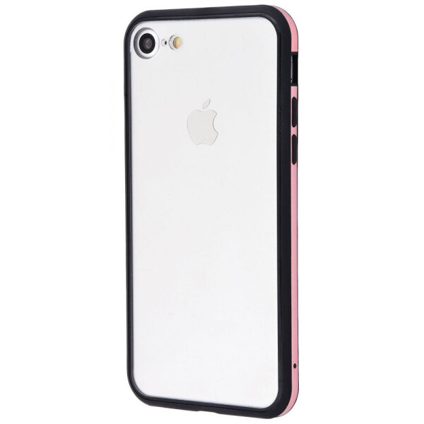 

Чехол-накладка Transparent case TPU+Metal corners iPhone 7/8/SE 2 pink