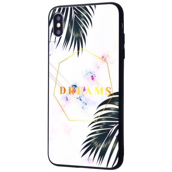 

Чехол-накладка Tropical High quality Case (Tempering glass+TPU) iPhone X/Xs 07