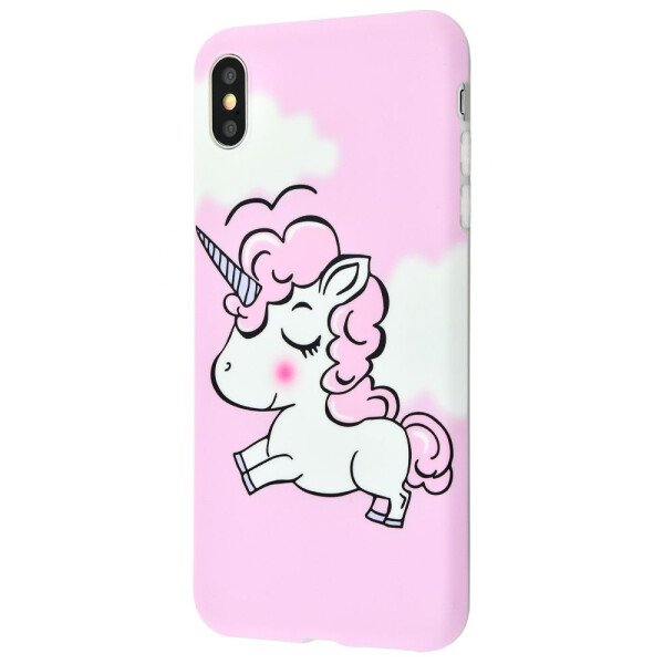

Чехол-накладка Unicorn dreams case (TPU) iPhone Xs Max pink