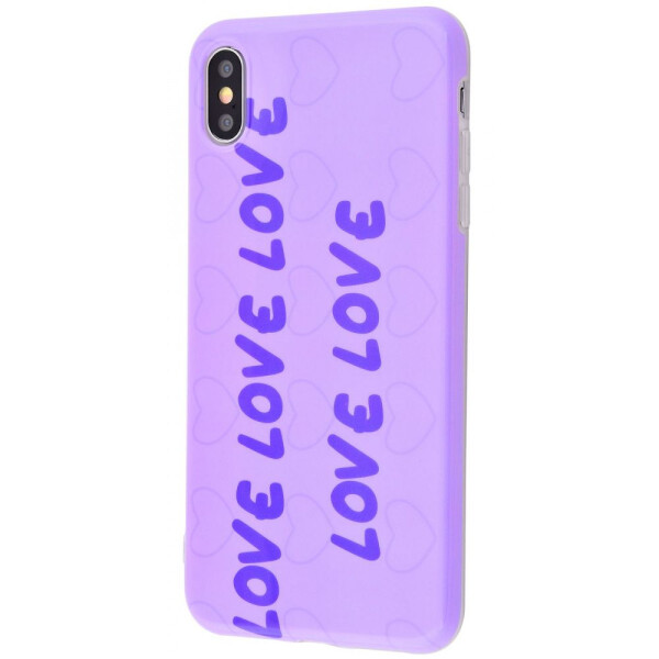 

Чехол-накладка Violet glossy case (TPU) iPhone X/Xs 01