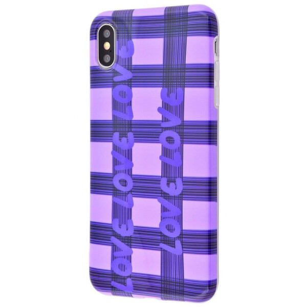 

Чехол-накладка Violet glossy case (TPU) iPhone X/Xs 02