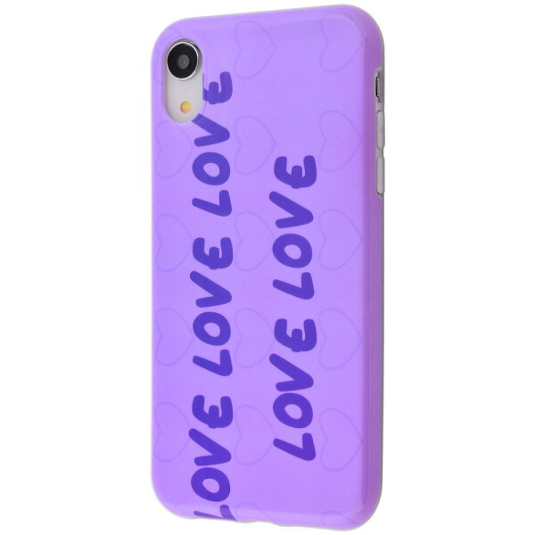 

Чехол-накладка Violet glossy case (TPU) iPhone Xr 01