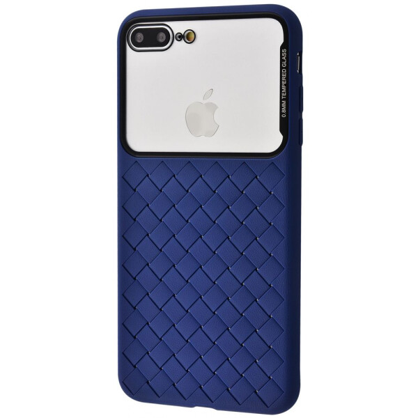 

Чехол-накладка Weaving Case (Tempering Glass+TPU) iPhone 7 Plus/8 Plus blue