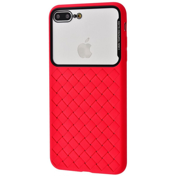 

Чехол-накладка Weaving Case (Tempering Glass+TPU) iPhone 7 Plus/8 Plus red