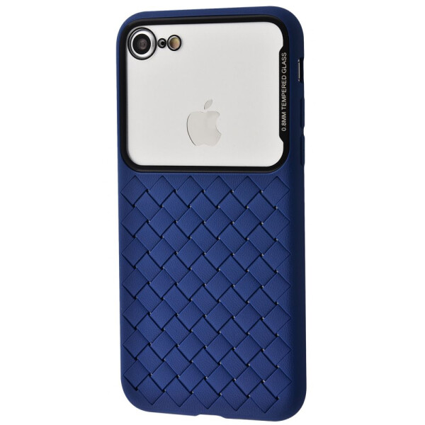 

Чехол-накладка Weaving Case (Tempering Glass+TPU) iPhone 7/8/SE 2 blue
