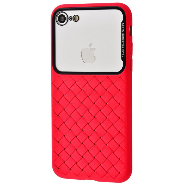 

Чехол-накладка Weaving Case (Tempering Glass+TPU) iPhone 7/8/SE 2 red