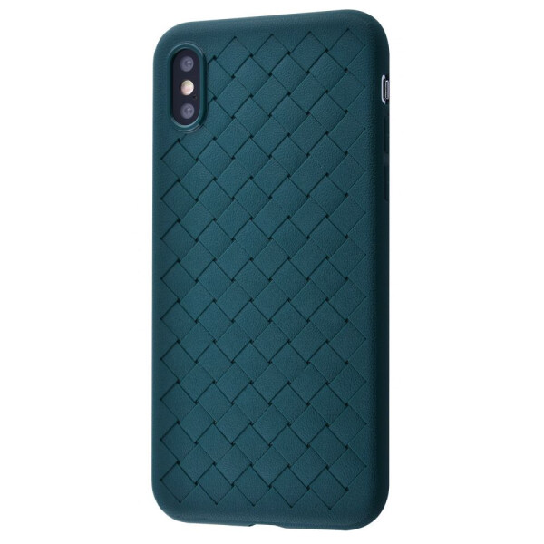 

Чехол-накладка Weaving Case (TPU) iPhone Xs Max forest_green