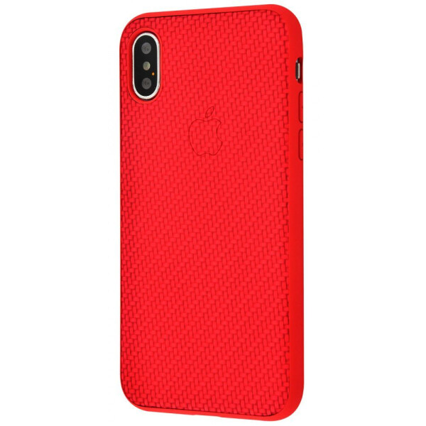 

Чехол-накладка Woven cover 360 Protect (TPU) iPhone X/Xs red